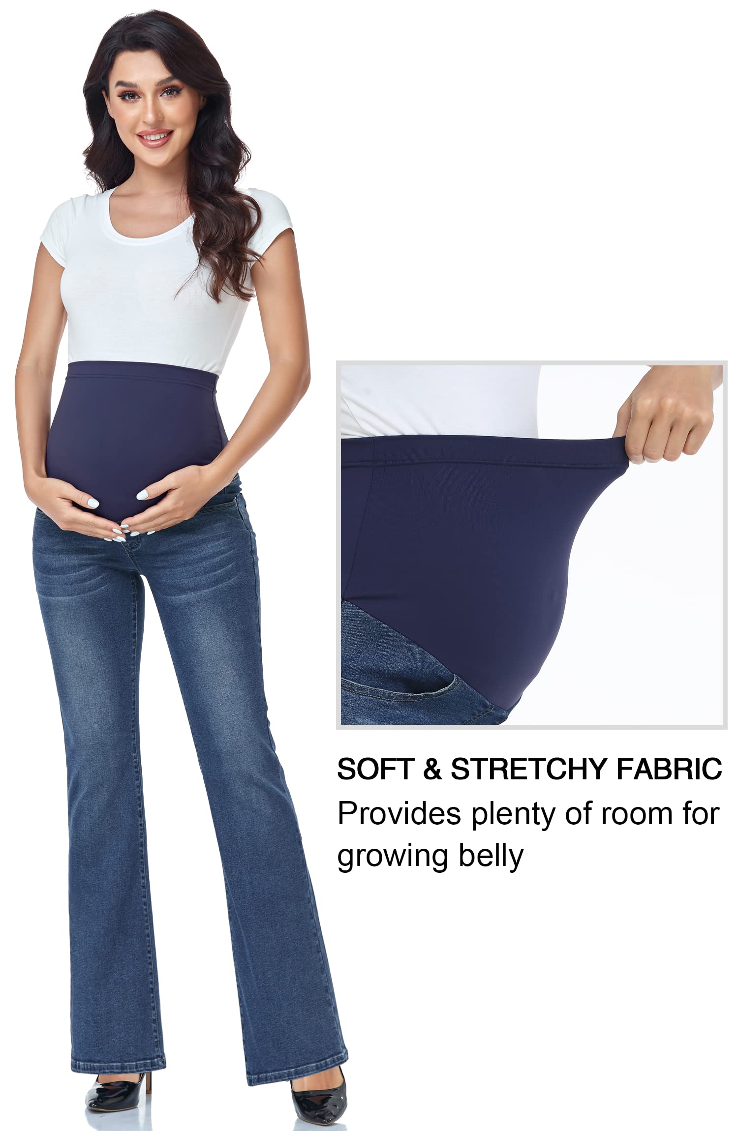 GLAMIX Maternity Bootcut Flare Jeans