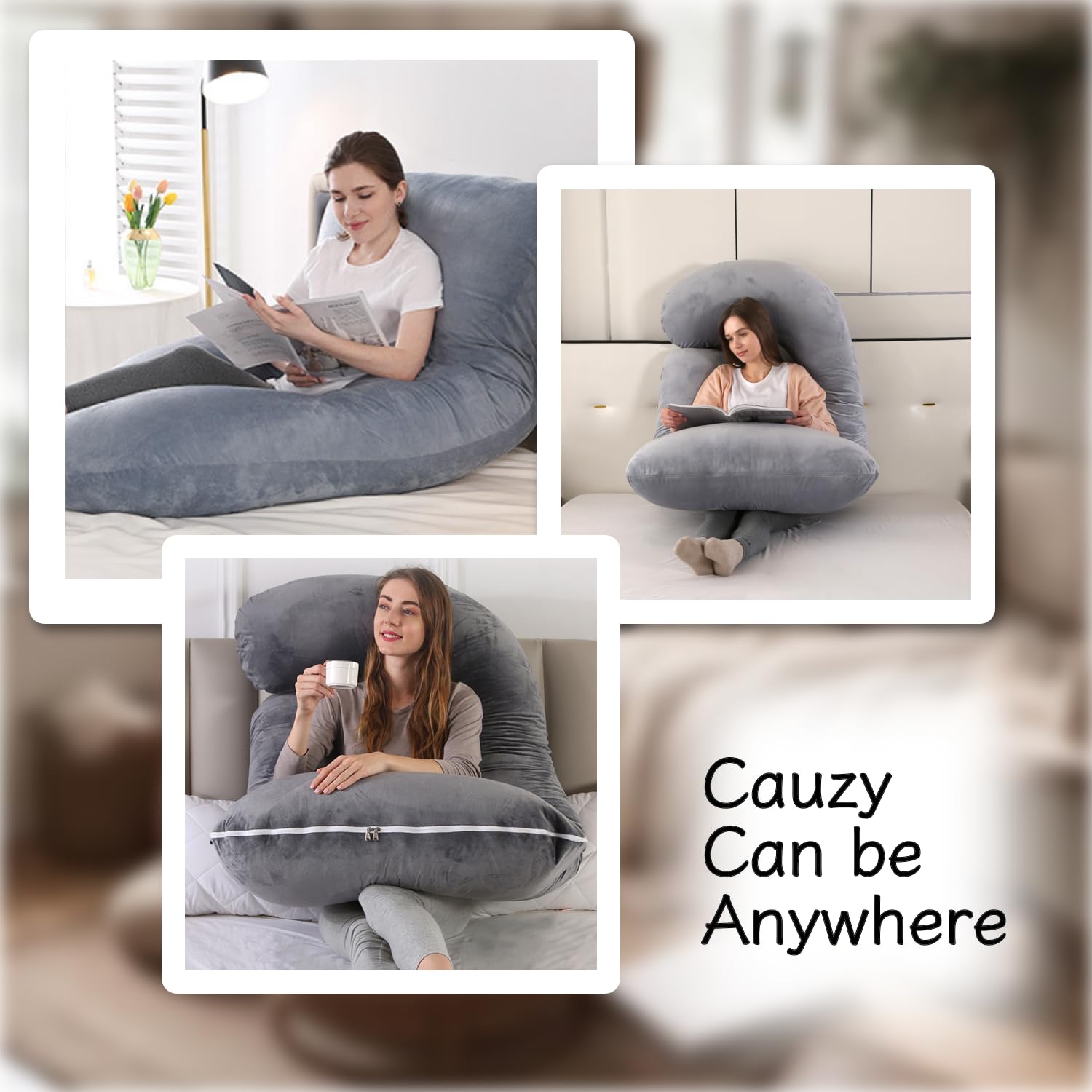 ALLOPERA Pregnancy Pillow, Full Body 57 Inch Maternity Pillow