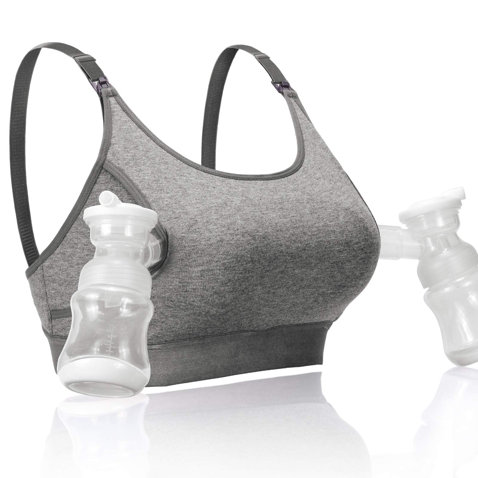 Momcozy  Adjustable Breast-Pumps Holding and Nursing Bra