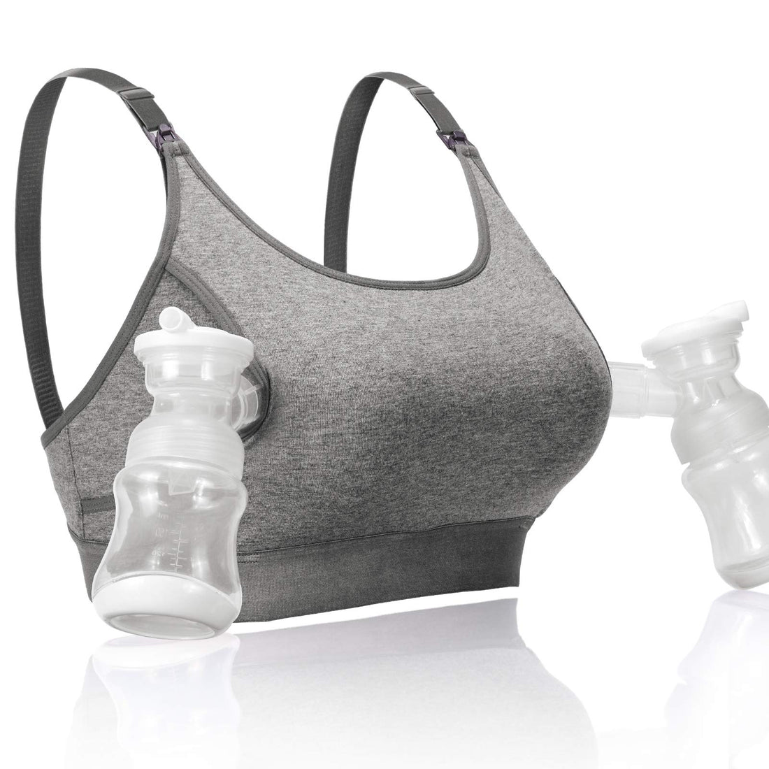 Momcozy  Adjustable Breast-Pumps Holding and Nursing Bra