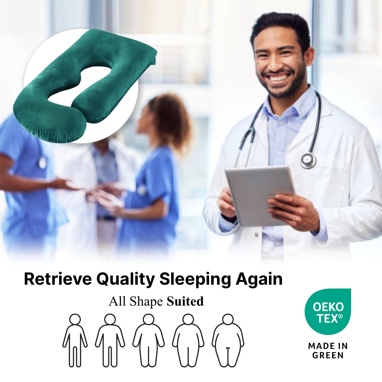 ALLOPERA Pregnancy Pillow, Full Body 57 Inch Maternity Pillow