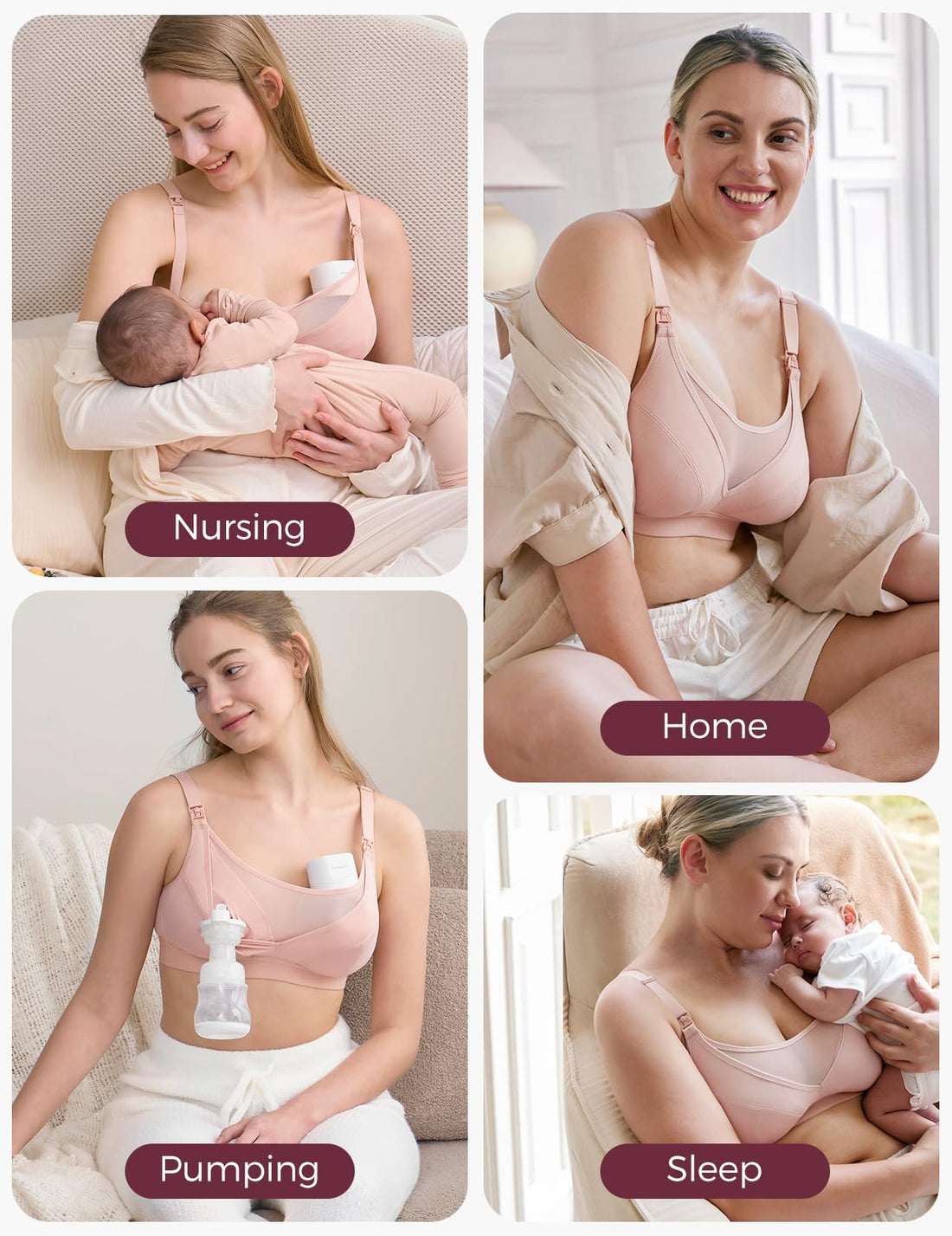 Momcozy Mesh Support Pumping Bra Plus Size