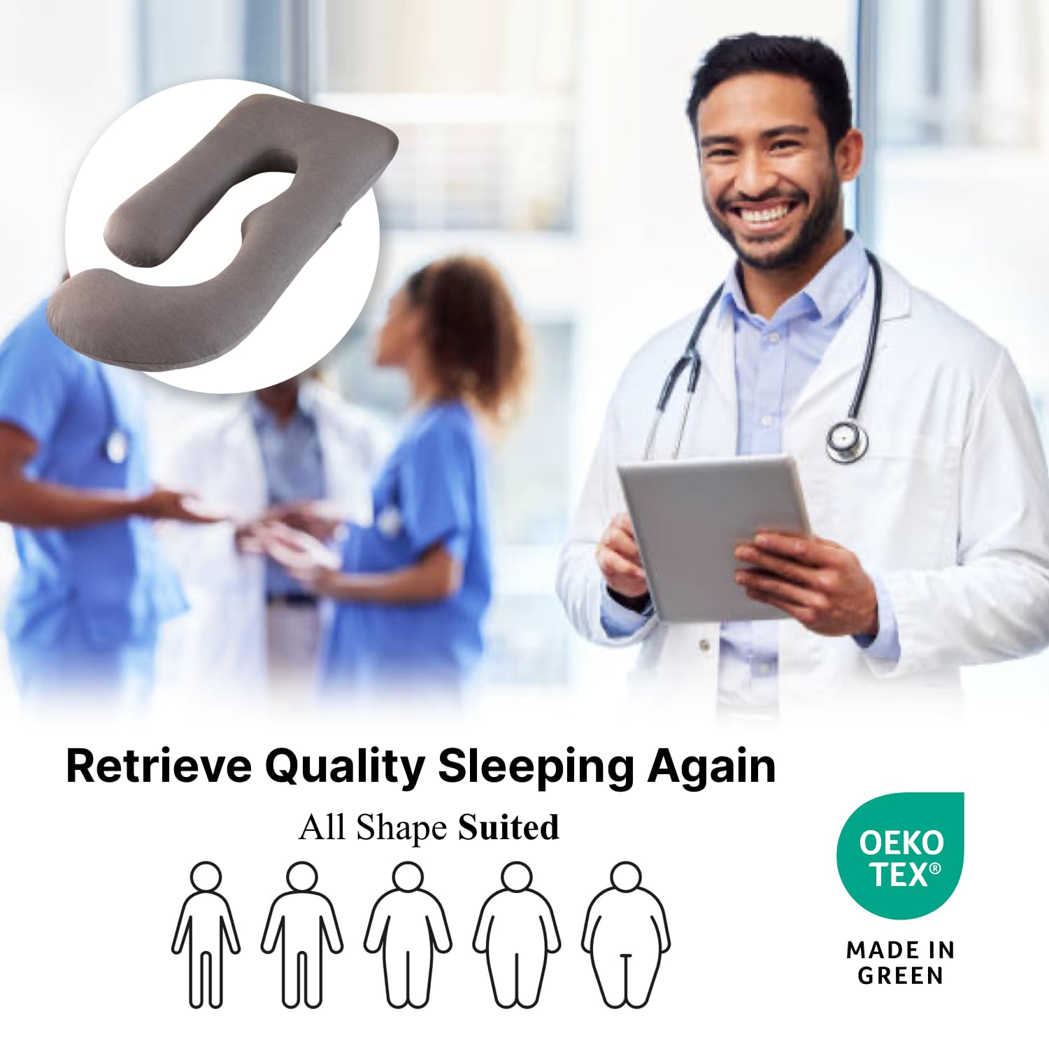 ALLOPERA Pregnancy Pillow, Full Body 57 Inch Maternity Pillow