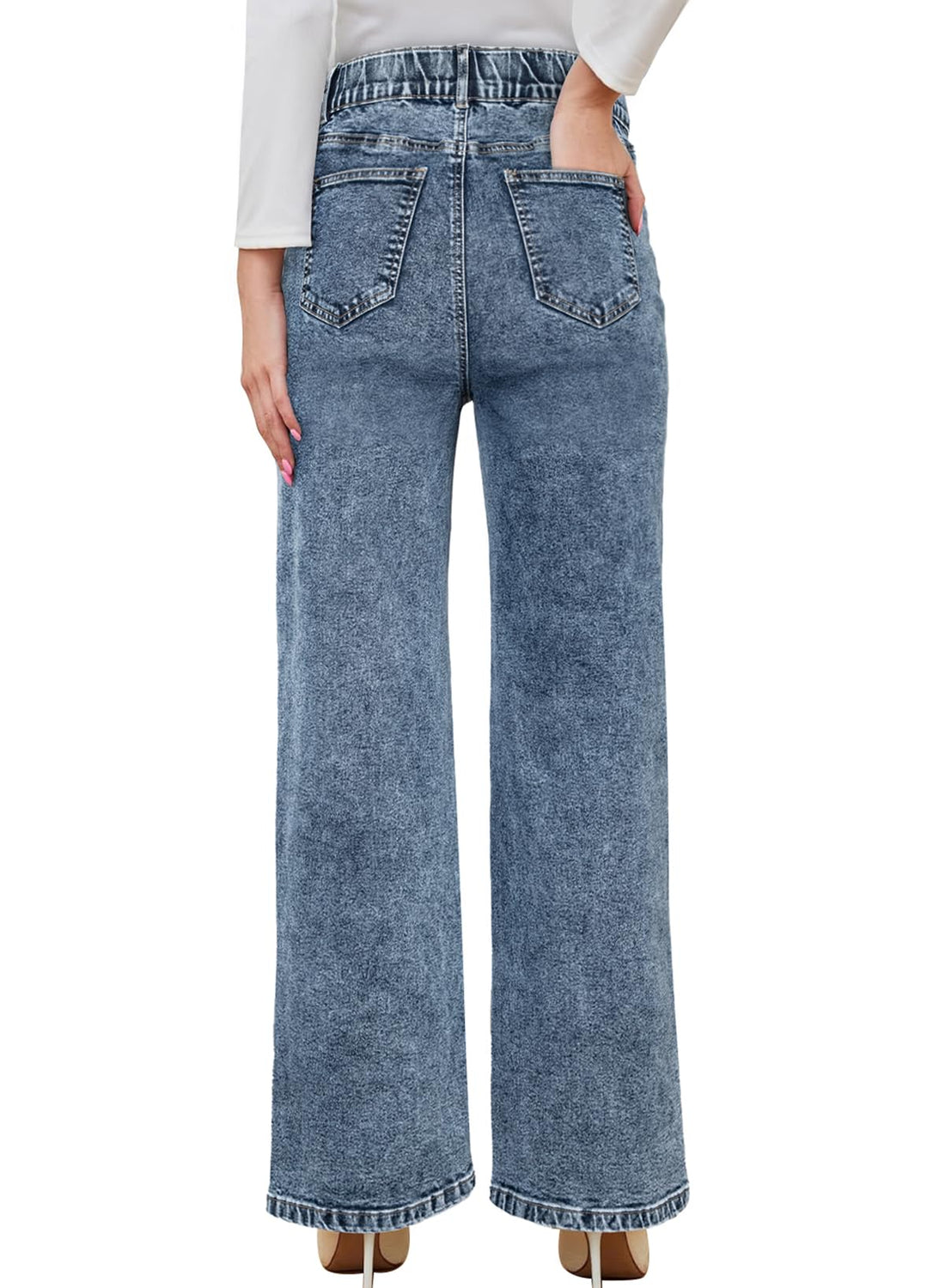 BLENCOT Women's Maternity Pants  with Pockets