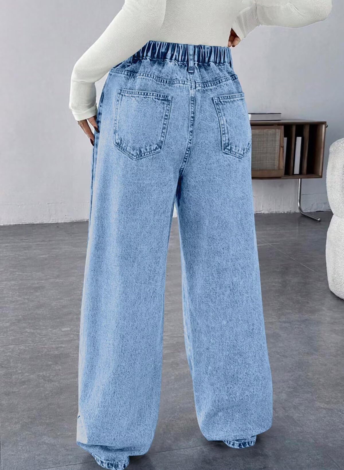 BLENCOT Women's Maternity Pants  with Pockets