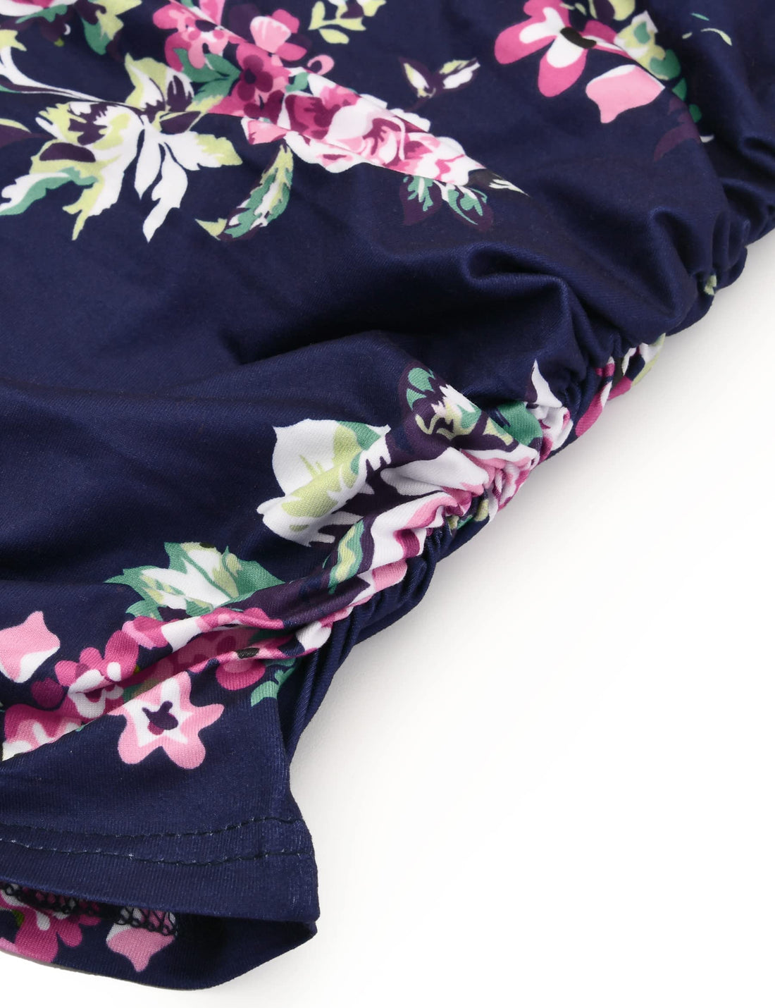 Peauty White Maternity Tops  for Women Side Ruched T Shirts