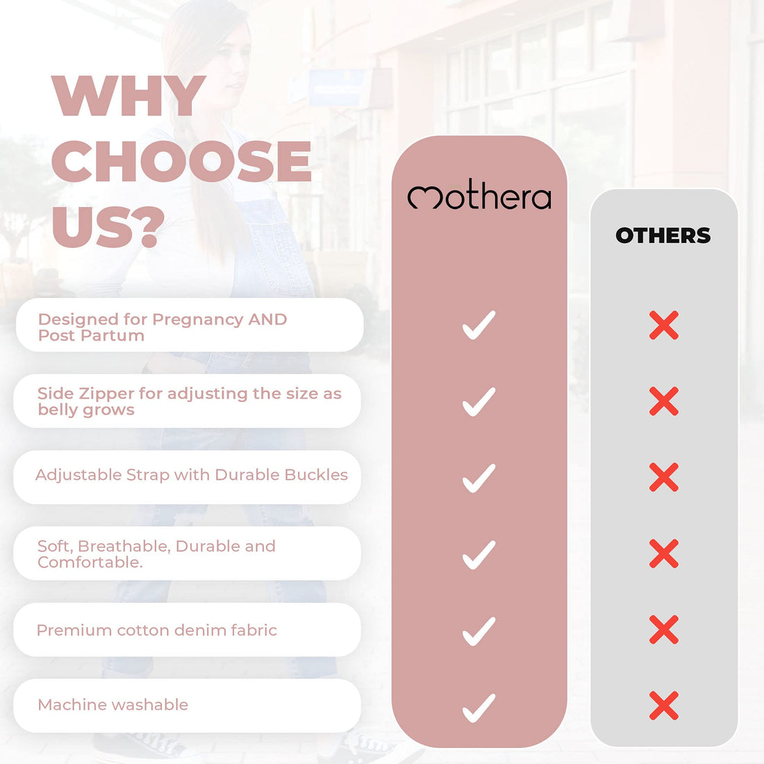 Mothera Maternity Overalls for Pregnant Women