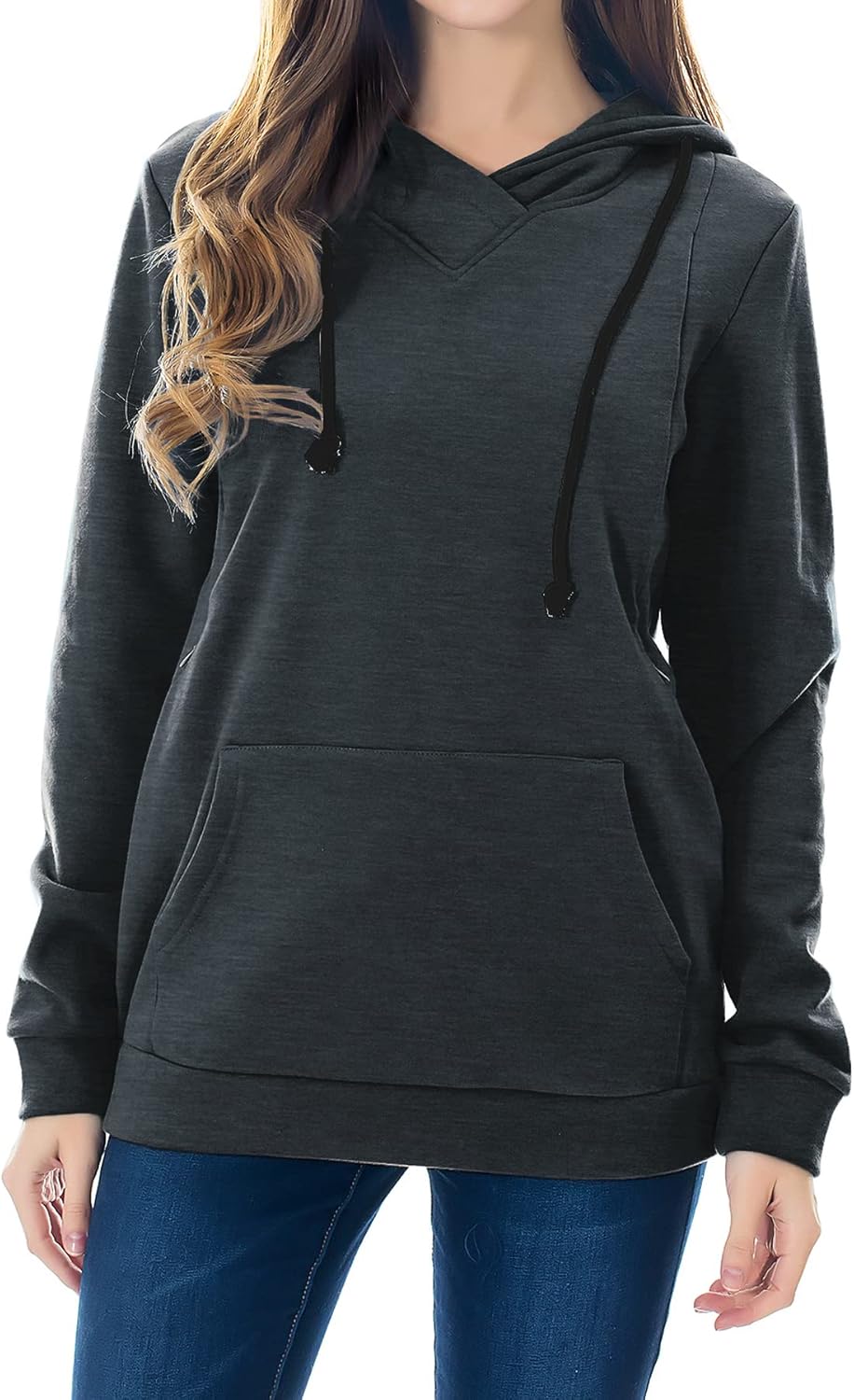 Smallshow Women's Fleece Maternity Nursing Sweatshirt