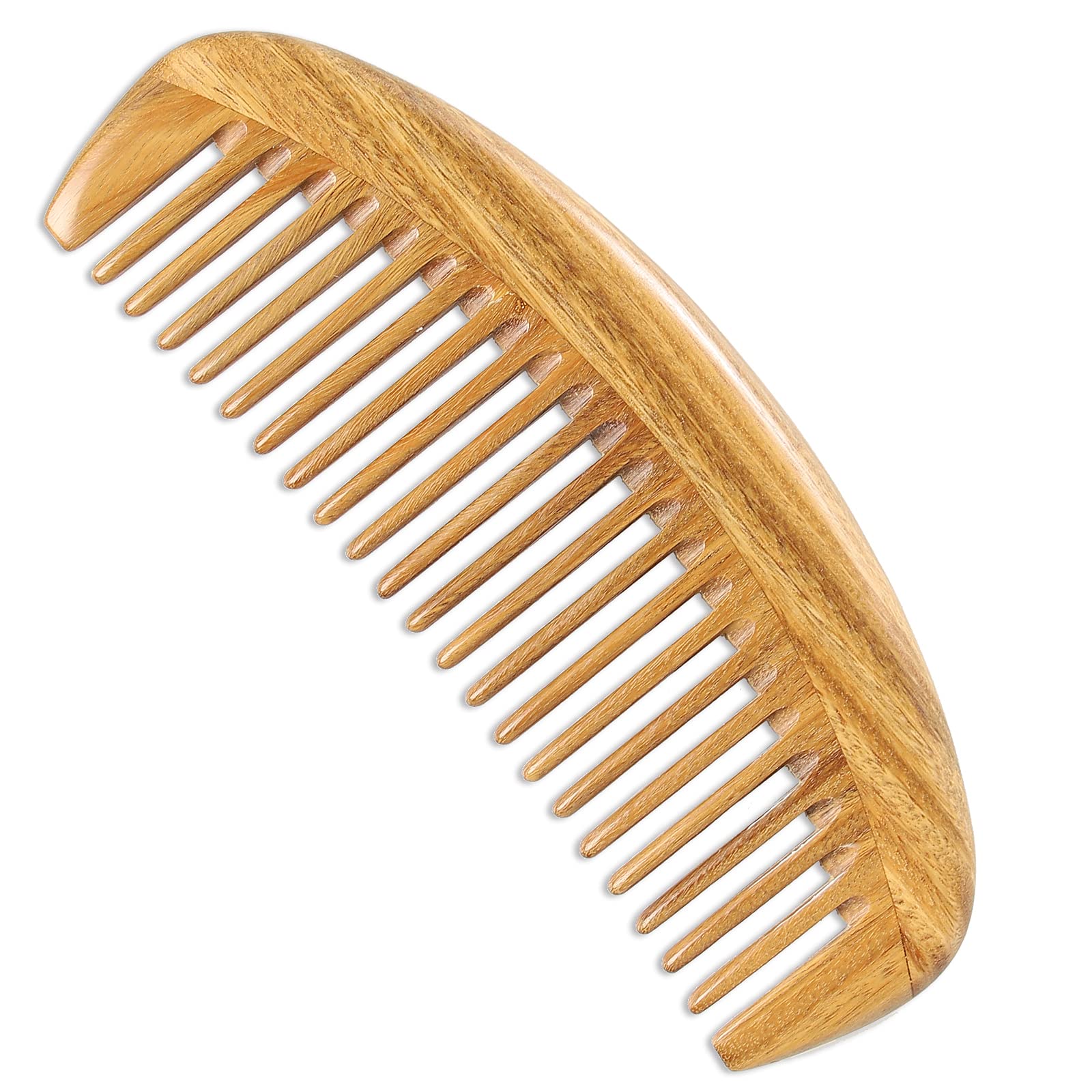Onedor Handmade 100% Natural Green Sandalwood Hair Combs