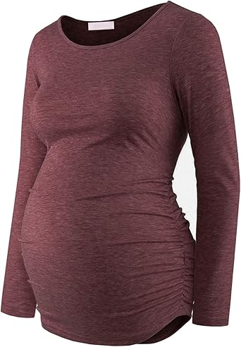 Maternity Shirt Long Sleeve Basic Top