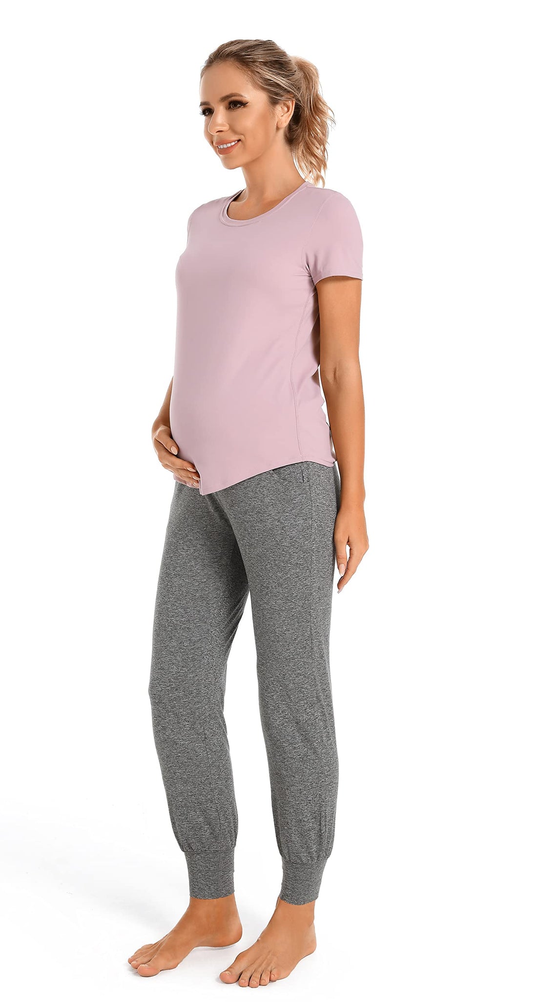 V VOCNI Women's Maternity Pants Maternity Activewear