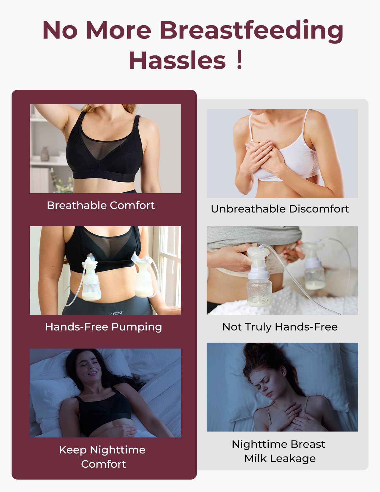 Momcozy Mesh Support Pumping Bra Plus Size