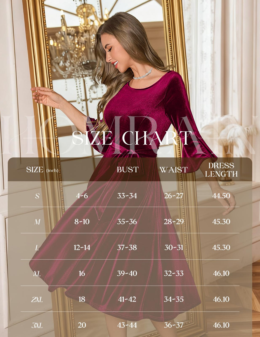 Plus Size Vintage Red Velvet Christmas Party Dress