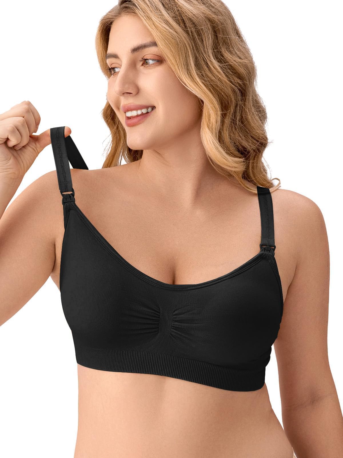 Angelhood 5 Pack Womens Maternity Breastfeeding Nursing  Bra