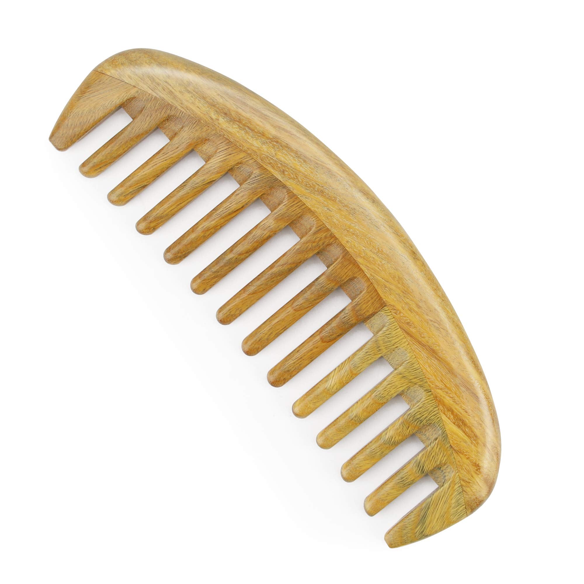 Onedor Handmade 100% Natural Green Sandalwood Hair Combs