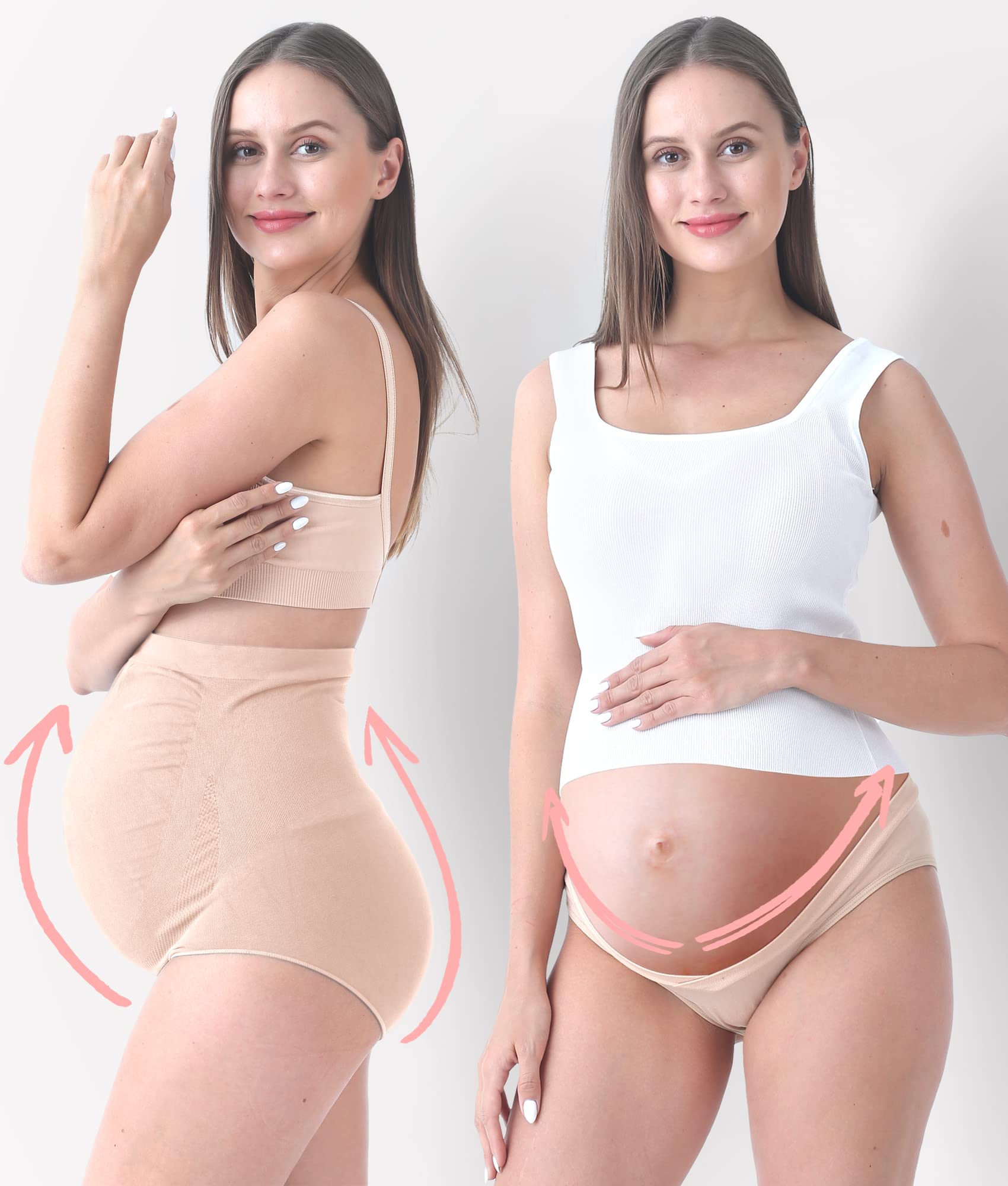 SUNNYBUY Women's Maternity High Waist Underwear