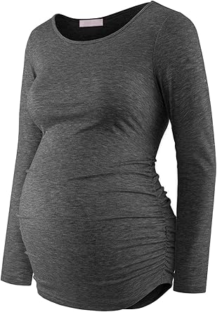 Maternity Shirt Long Sleeve Basic Top