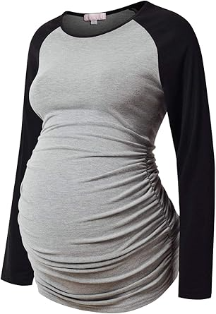 Maternity Shirt Long Sleeve Basic Top