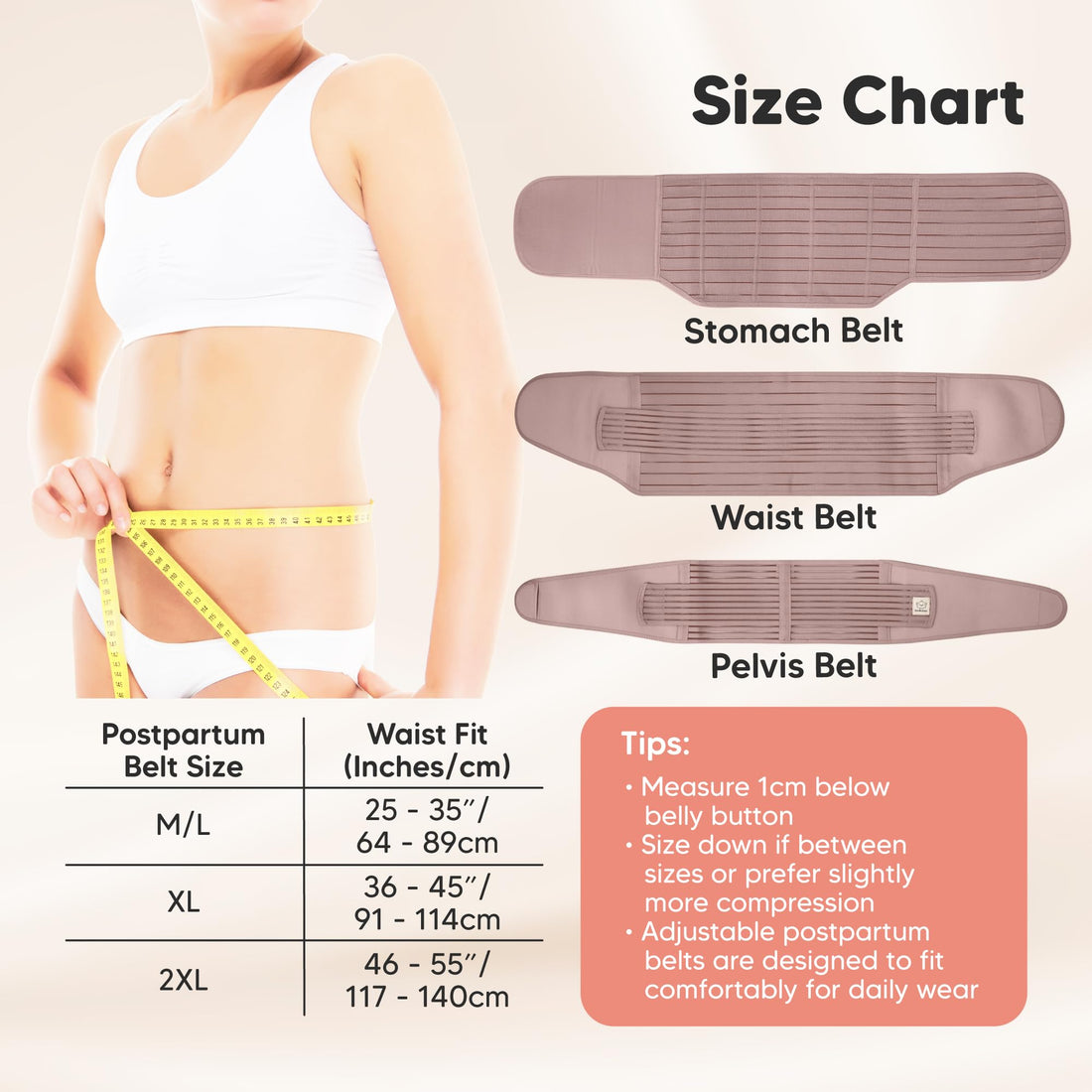 3 in 1 Postpartum Belly Support Recovery Wrap