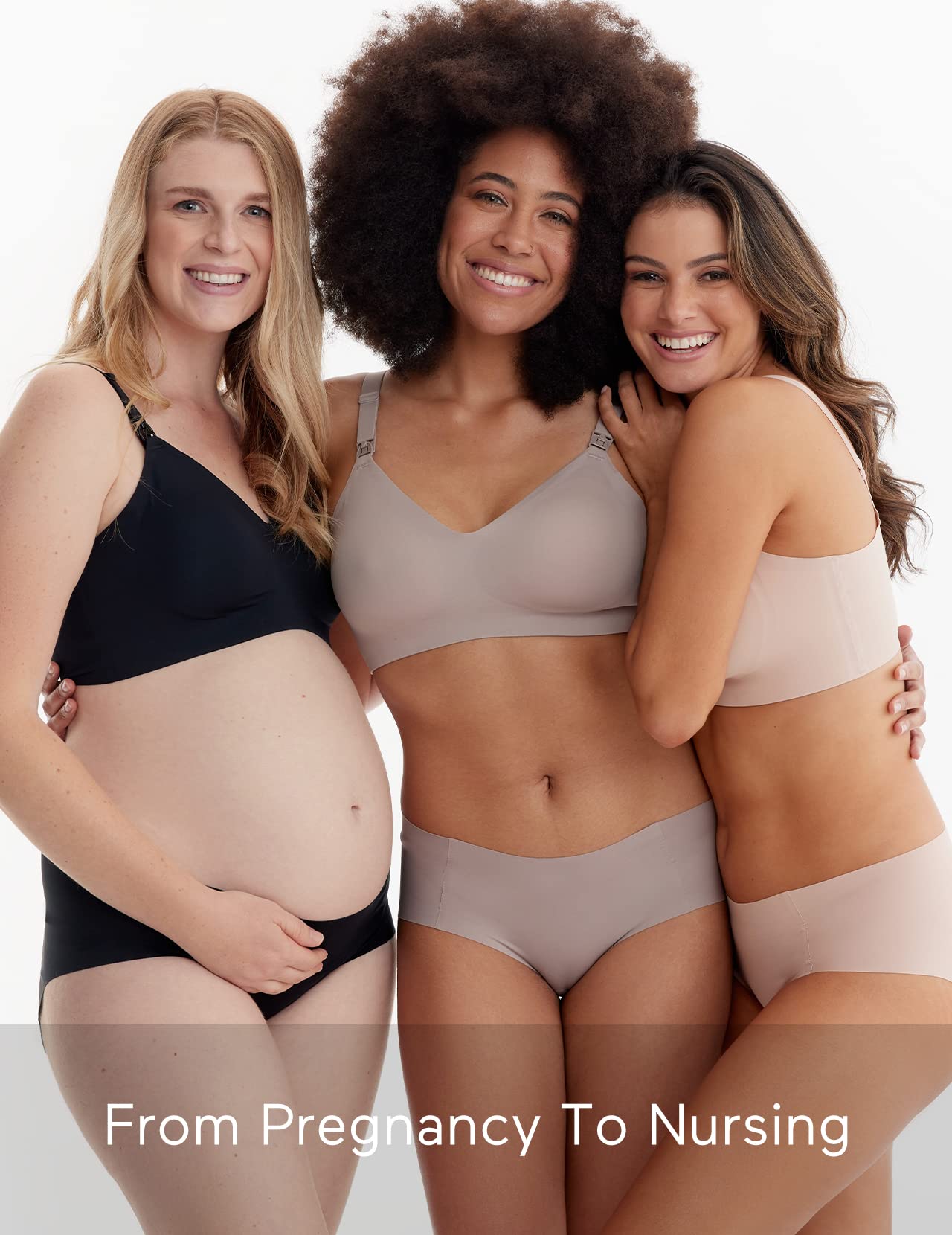 Momcozy Seamless Nursing Bra for Women 2 Pack