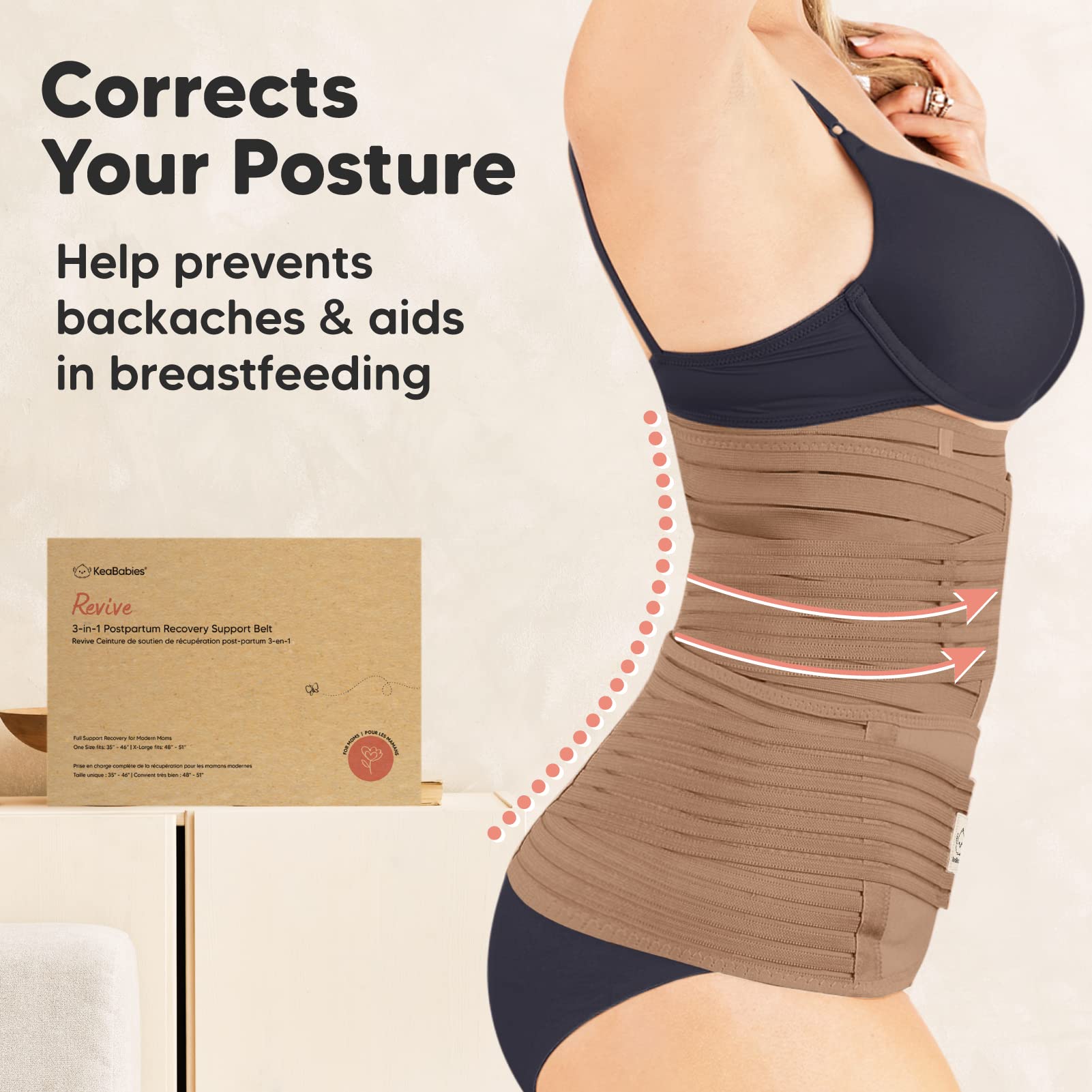 3 in 1 Postpartum Belly Support Recovery Wrap