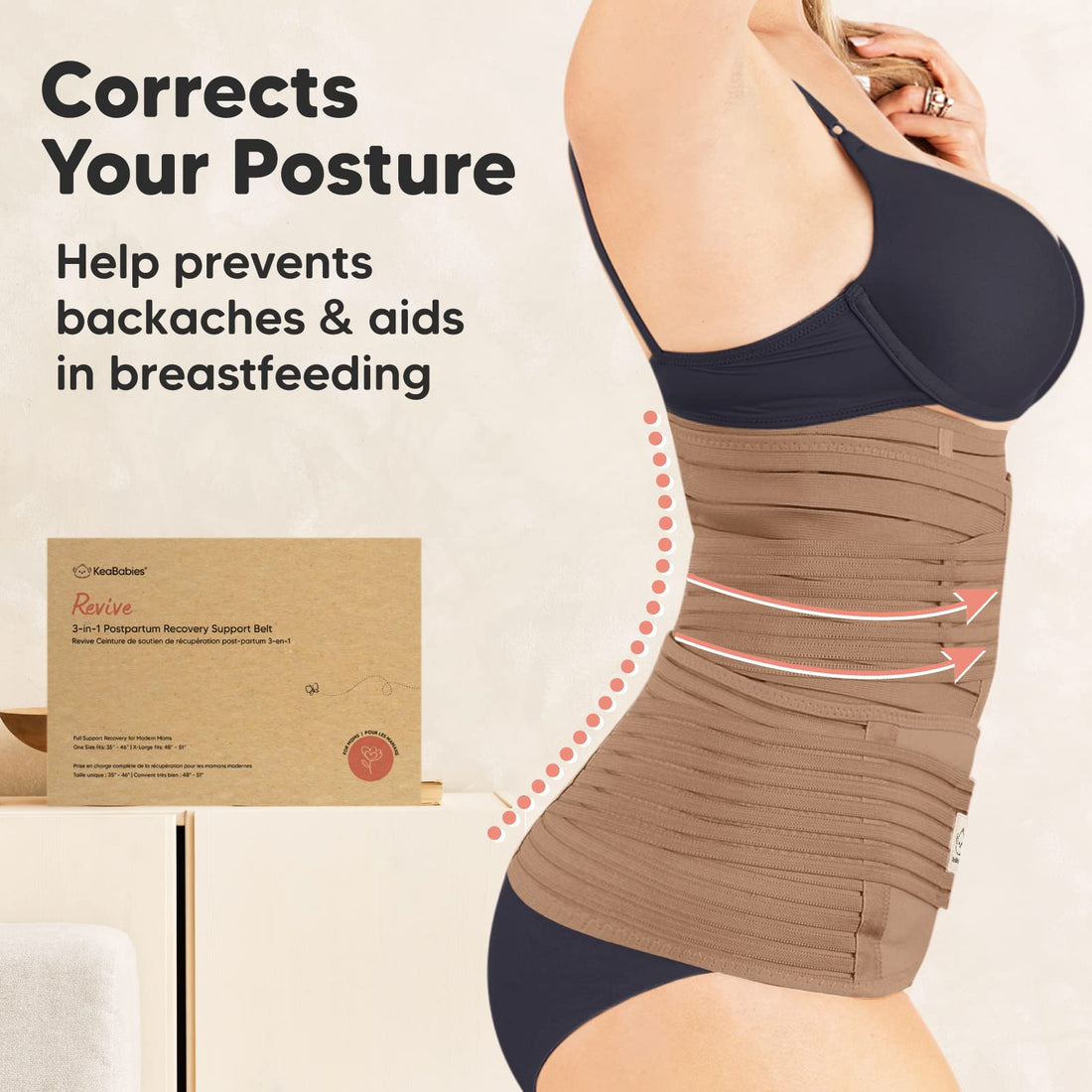 3 in 1 Postpartum Belly Support Recovery Wrap