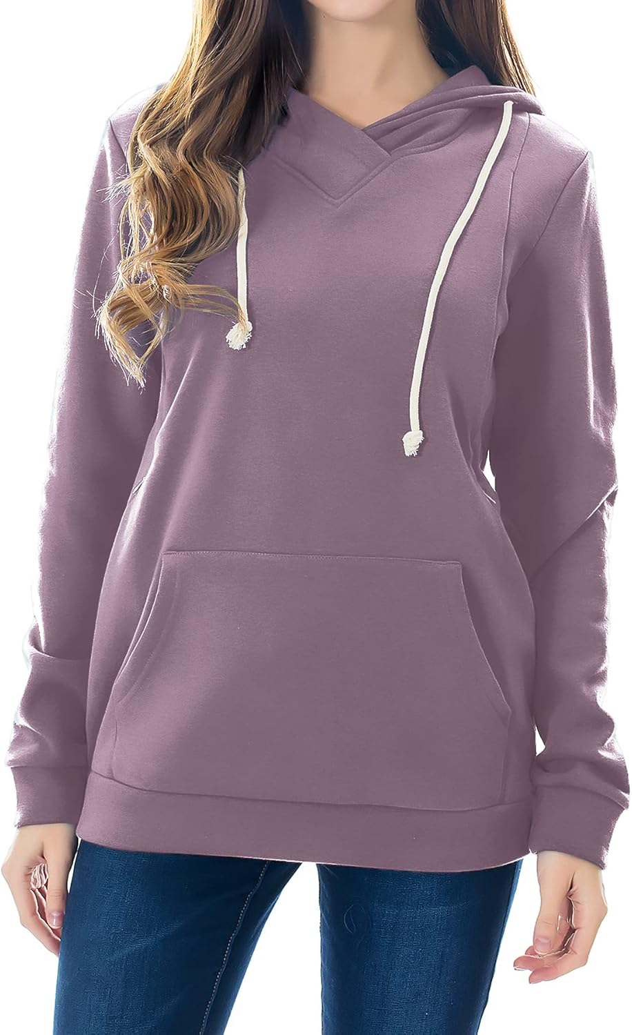 Smallshow Women's Fleece Maternity Nursing Sweatshirt