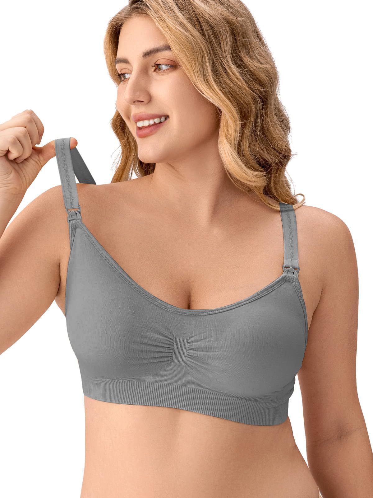 Angelhood 5 Pack Womens Maternity Breastfeeding Nursing  Bra