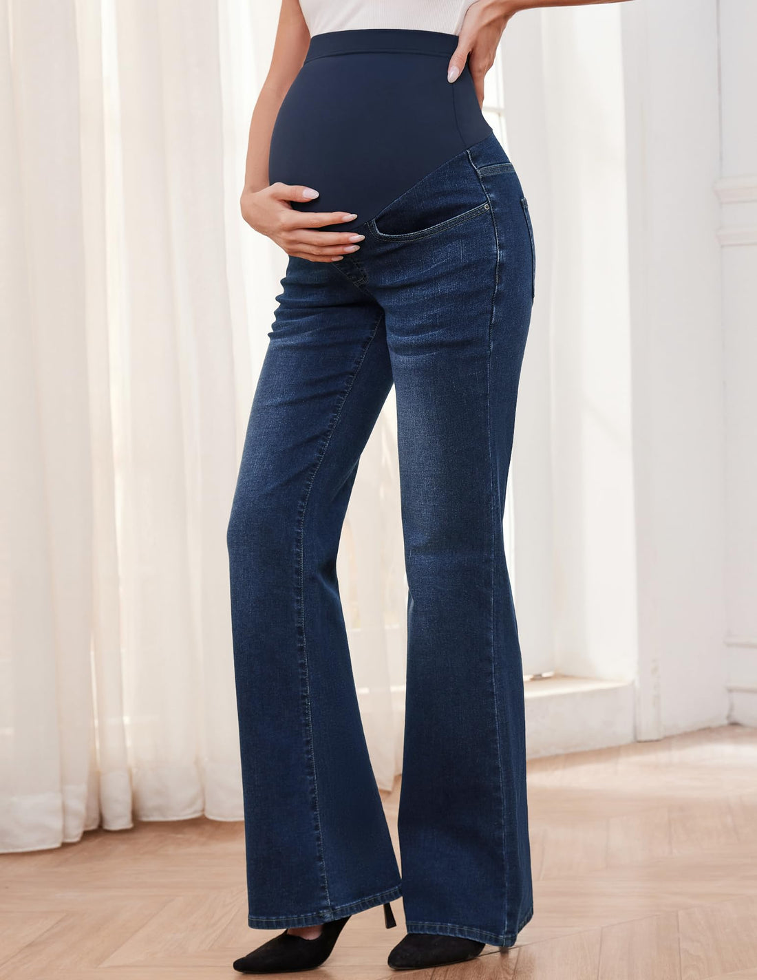 GLAMIX Maternity Bootcut Flare Jeans