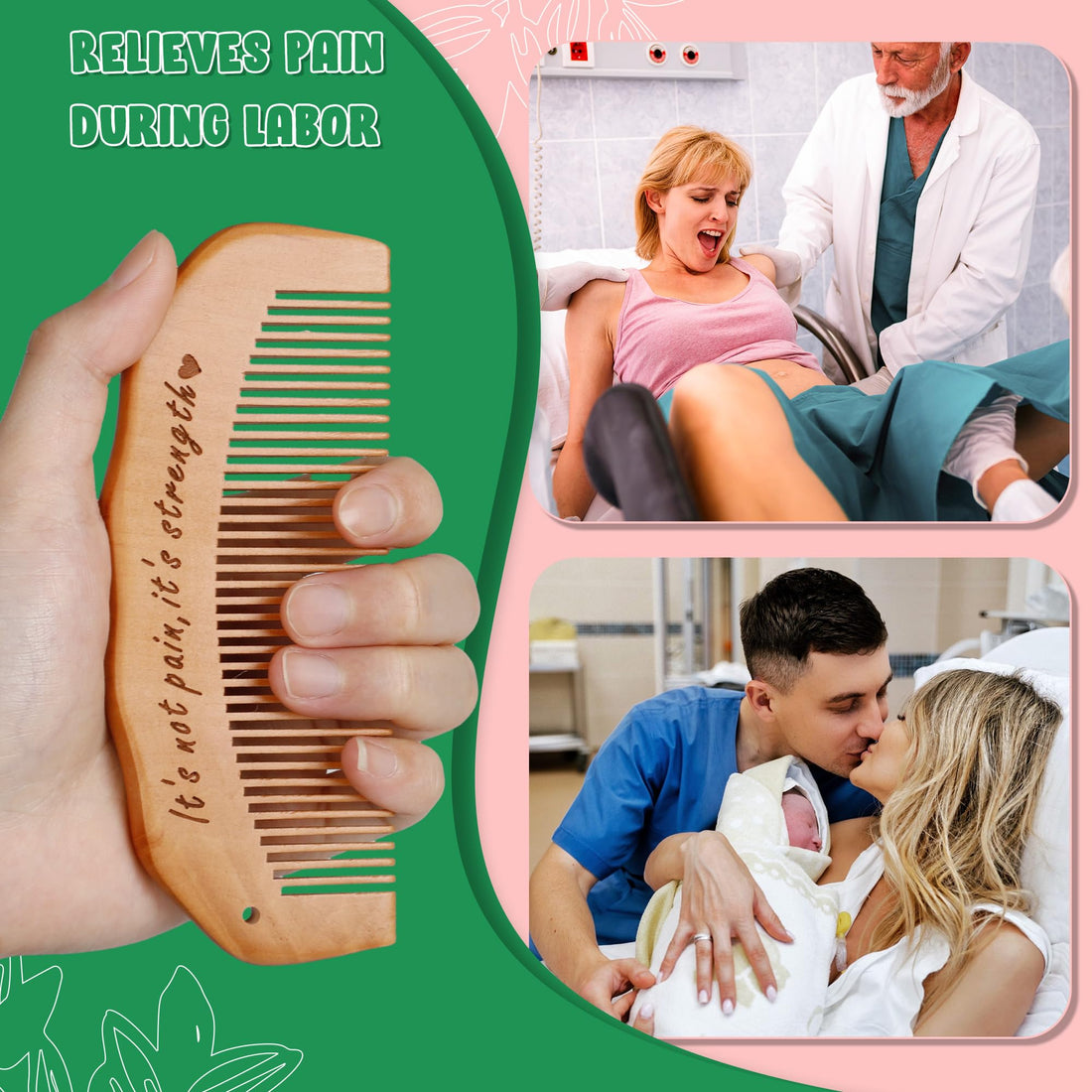 Arrozon Birth Comb for Women Labor
