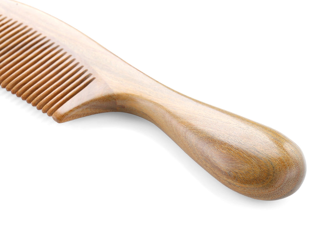 Onedor Handmade 100% Natural Green Sandalwood Hair Combs