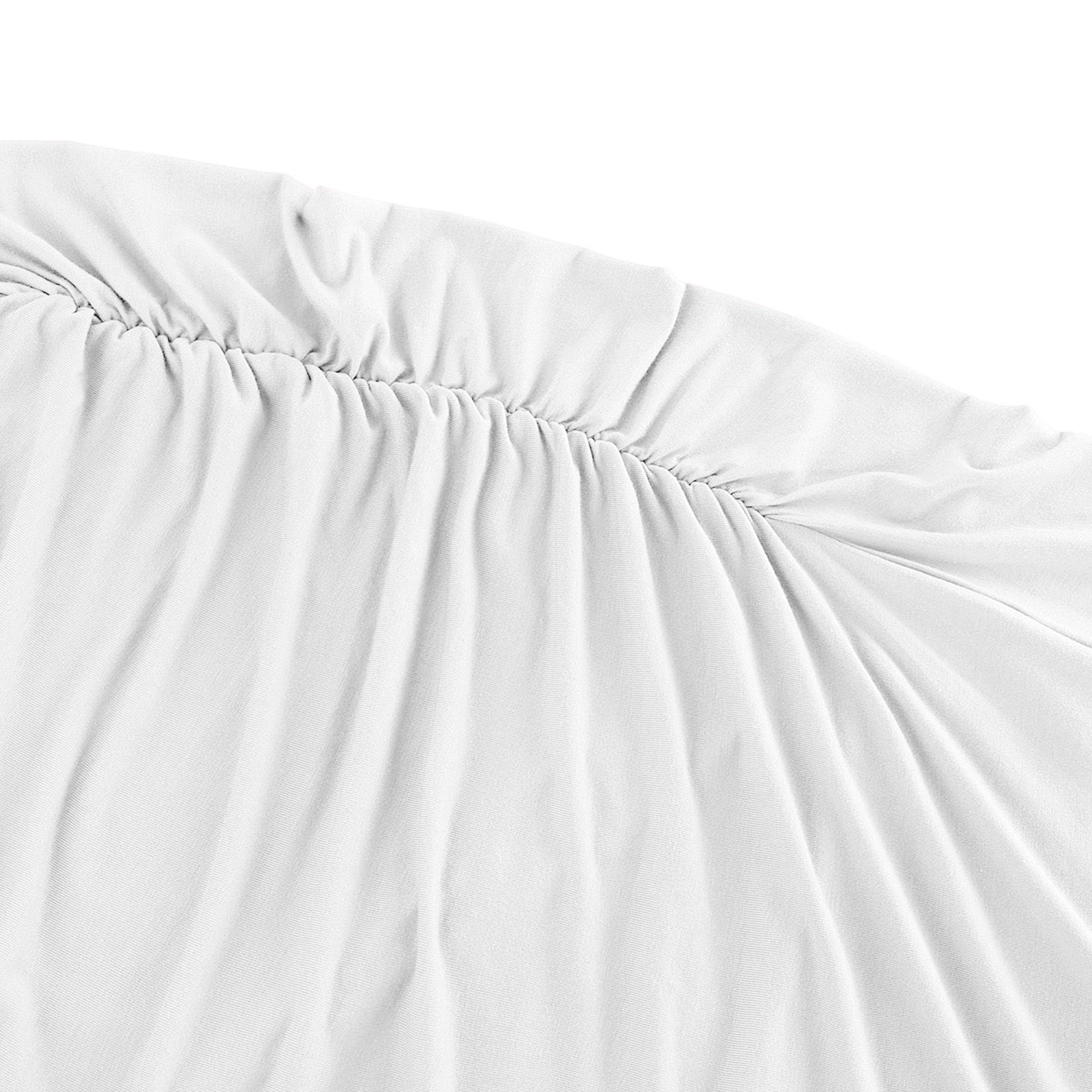 Peauty White Maternity Tops  for Women Side Ruched T Shirts