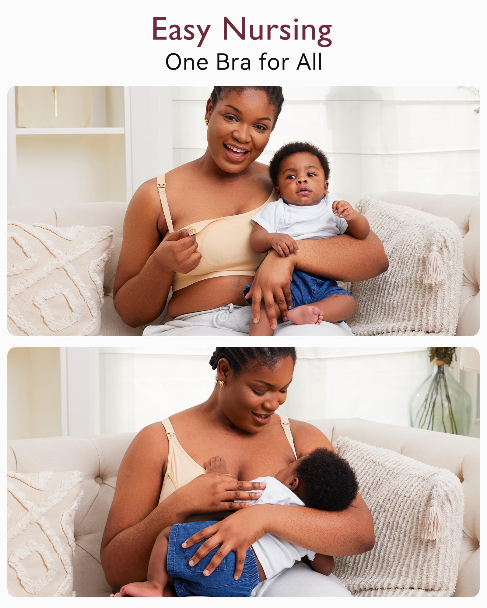 Momcozy  Adjustable Breast-Pumps Holding and Nursing Bra