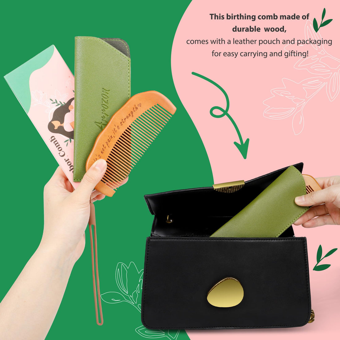 Arrozon Birth Comb for Women Labor