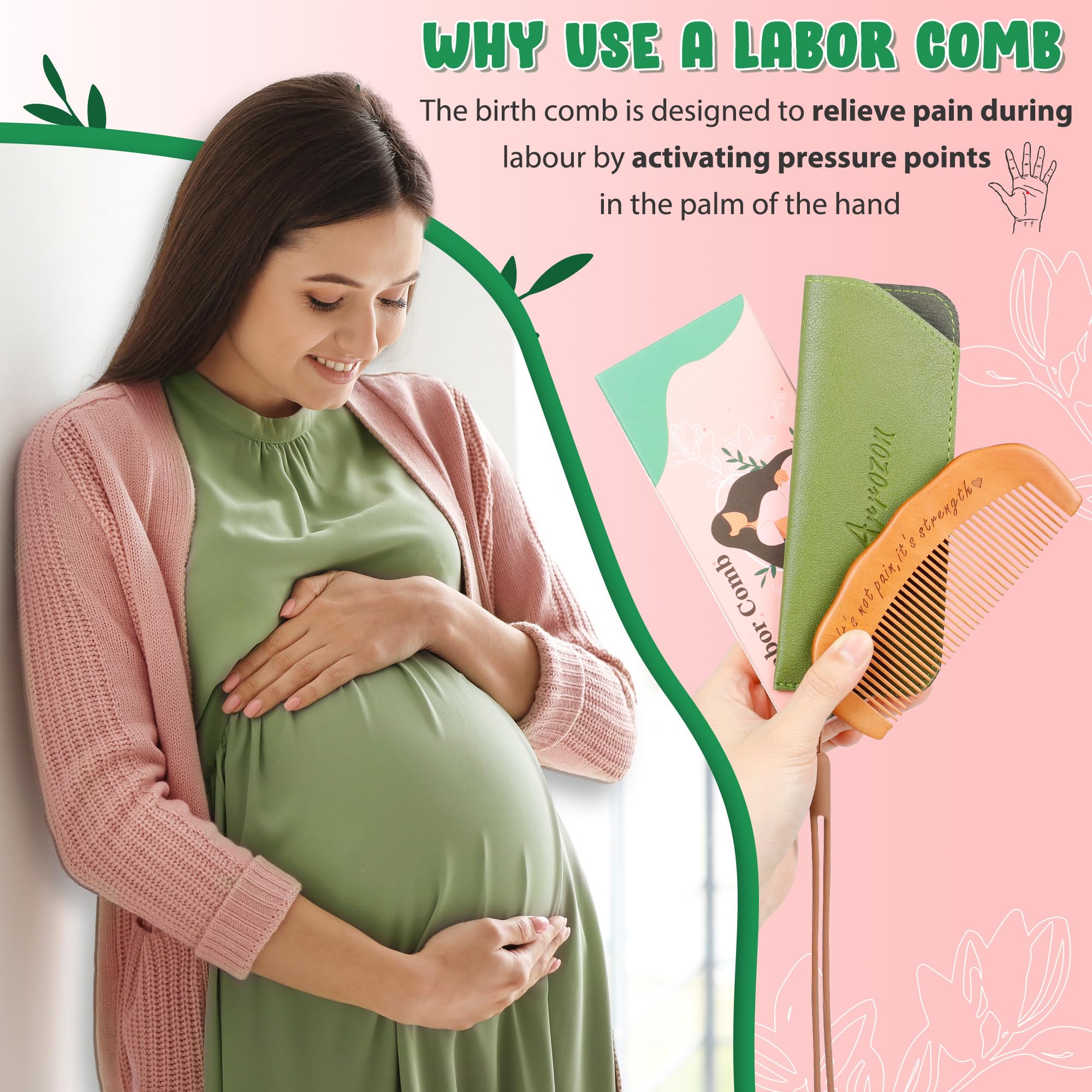 Arrozon Birth Comb for Women Labor