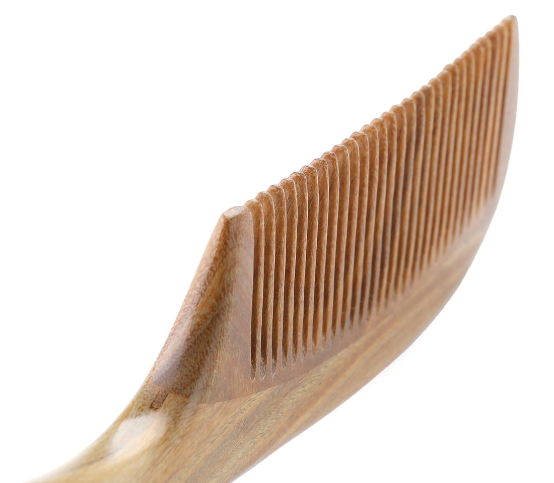 Onedor Handmade 100% Natural Green Sandalwood Hair Combs
