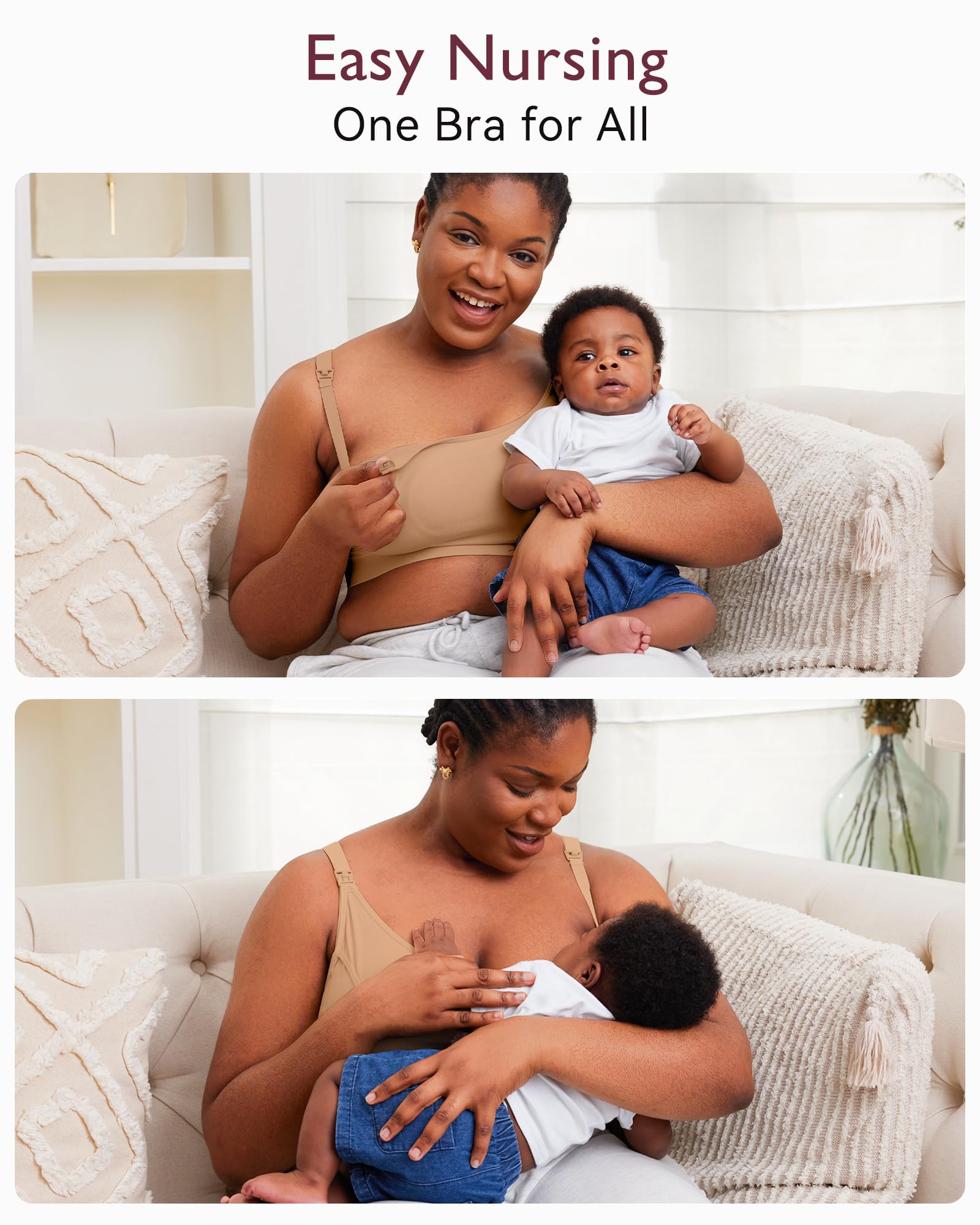 Momcozy Adjustable Breast-Pumps Holding and Nursing Bra