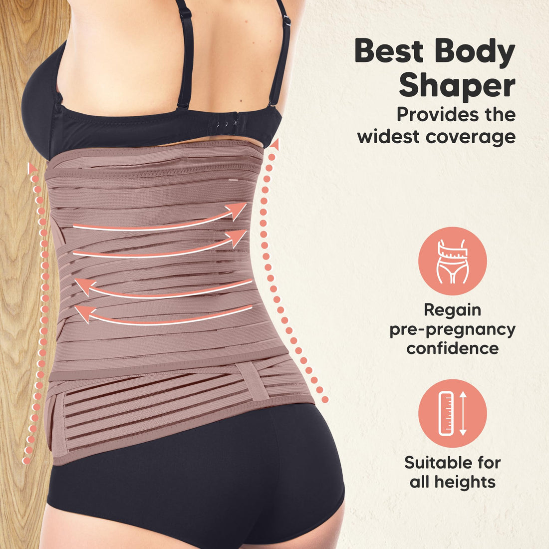 3 in 1 Postpartum Belly Support Recovery Wrap