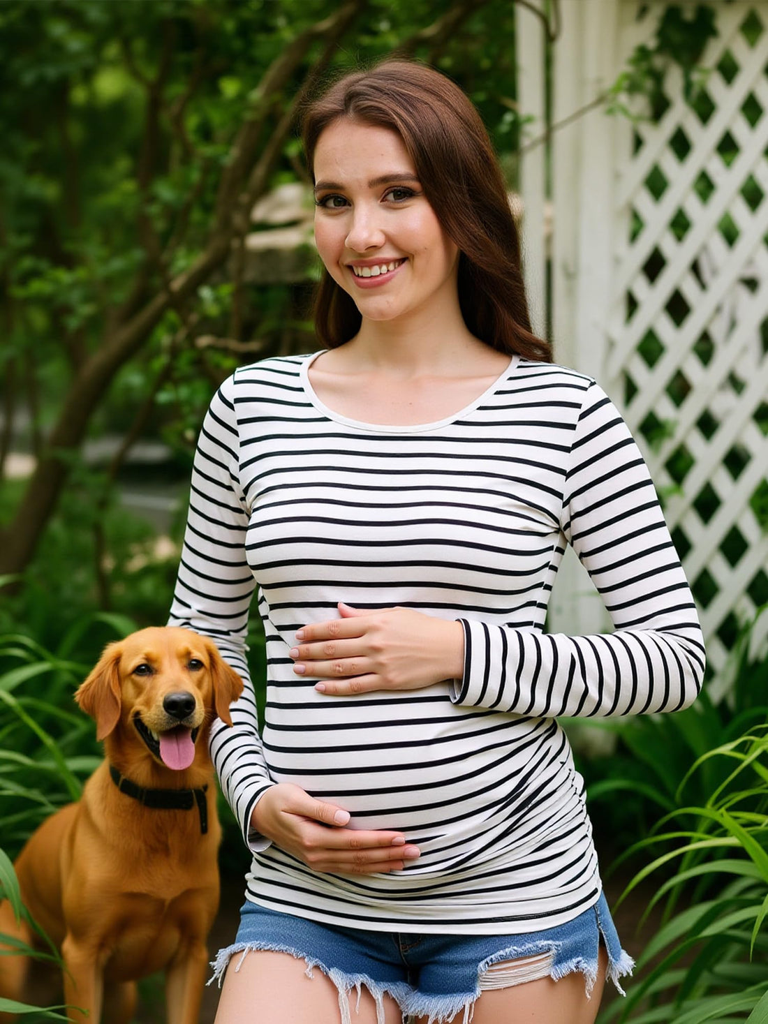 MIRAZEN 3 Pack Maternity Shirts Long Sleeve for Women