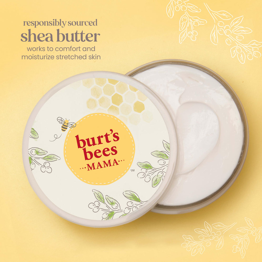 Burt's Bees Stretch Mark Cream for Pregnancy Massages Body