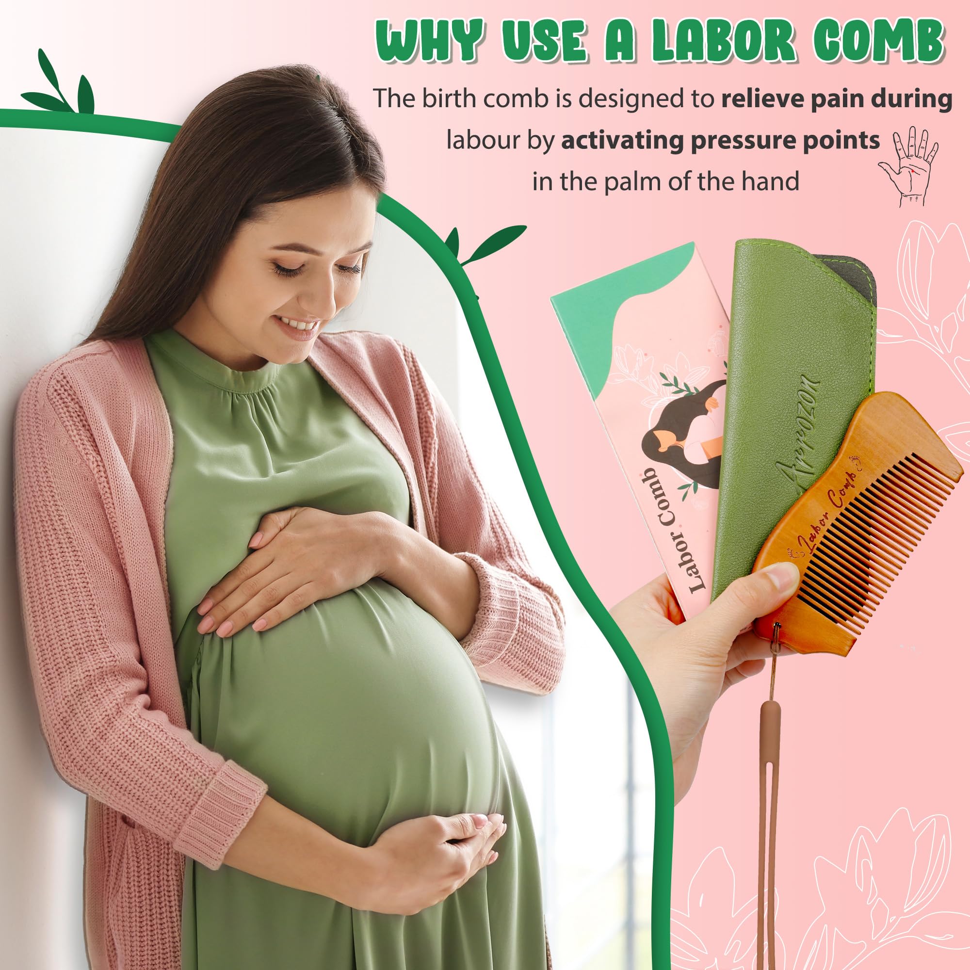 Arrozon Birth Comb for Women Labor