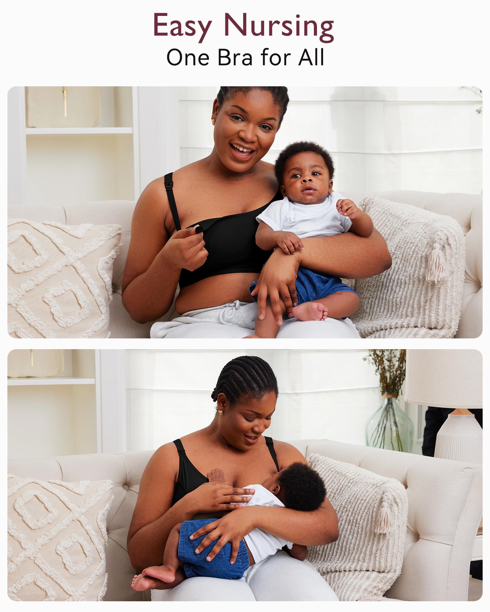 Momcozy  Adjustable Breast-Pumps Holding and Nursing Bra