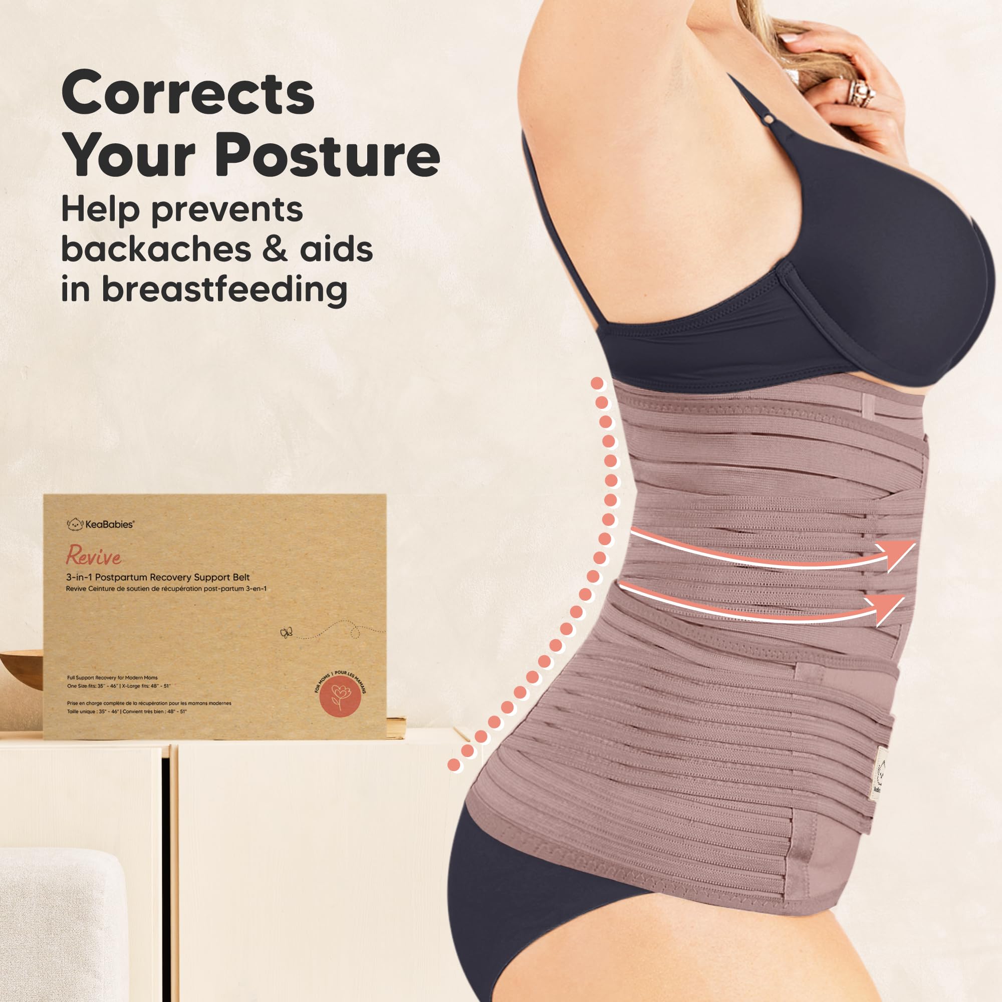 3 in 1 Postpartum Belly Support Recovery Wrap