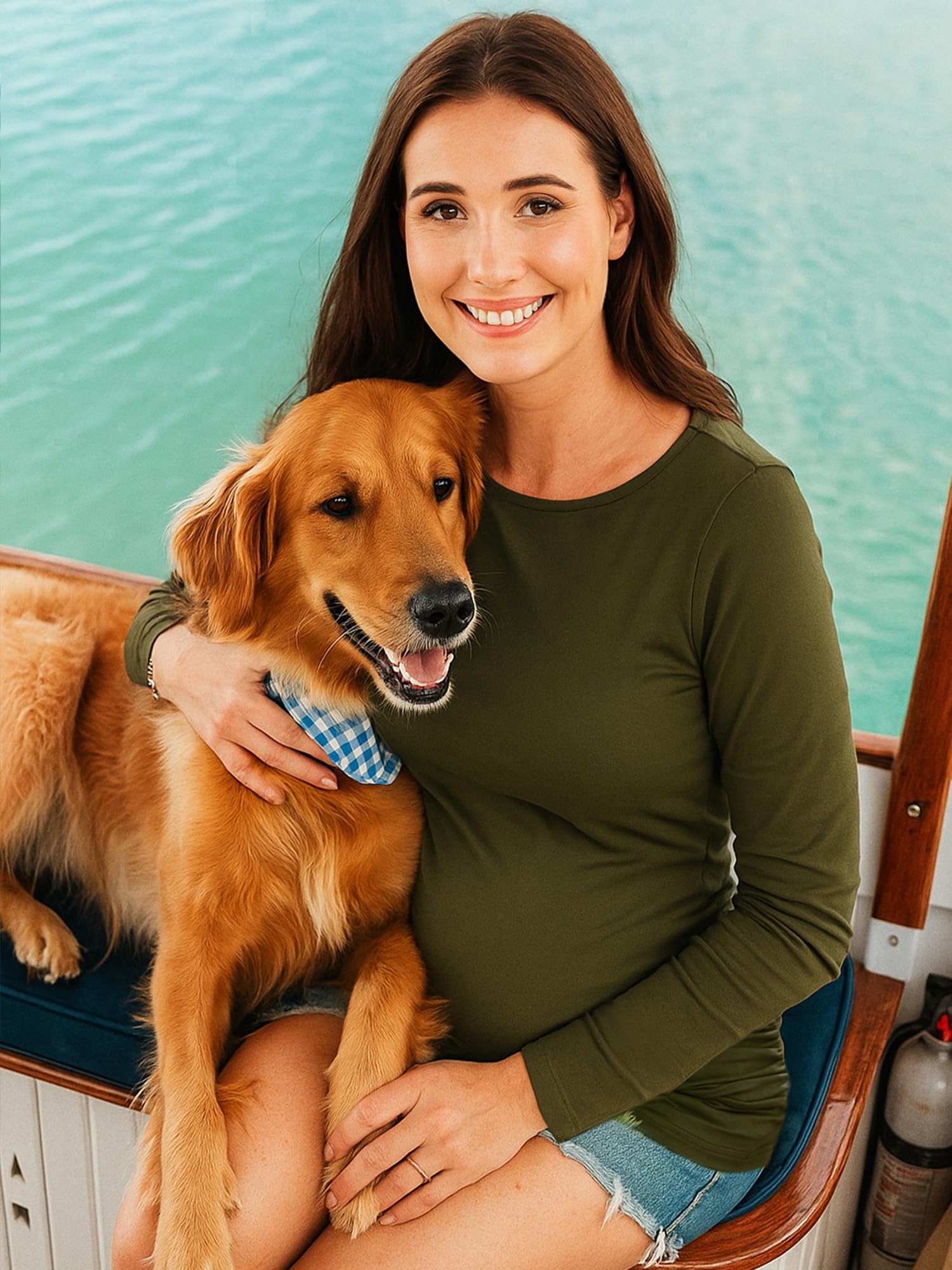 MIRAZEN 3 Pack Maternity Shirts Long Sleeve for Women