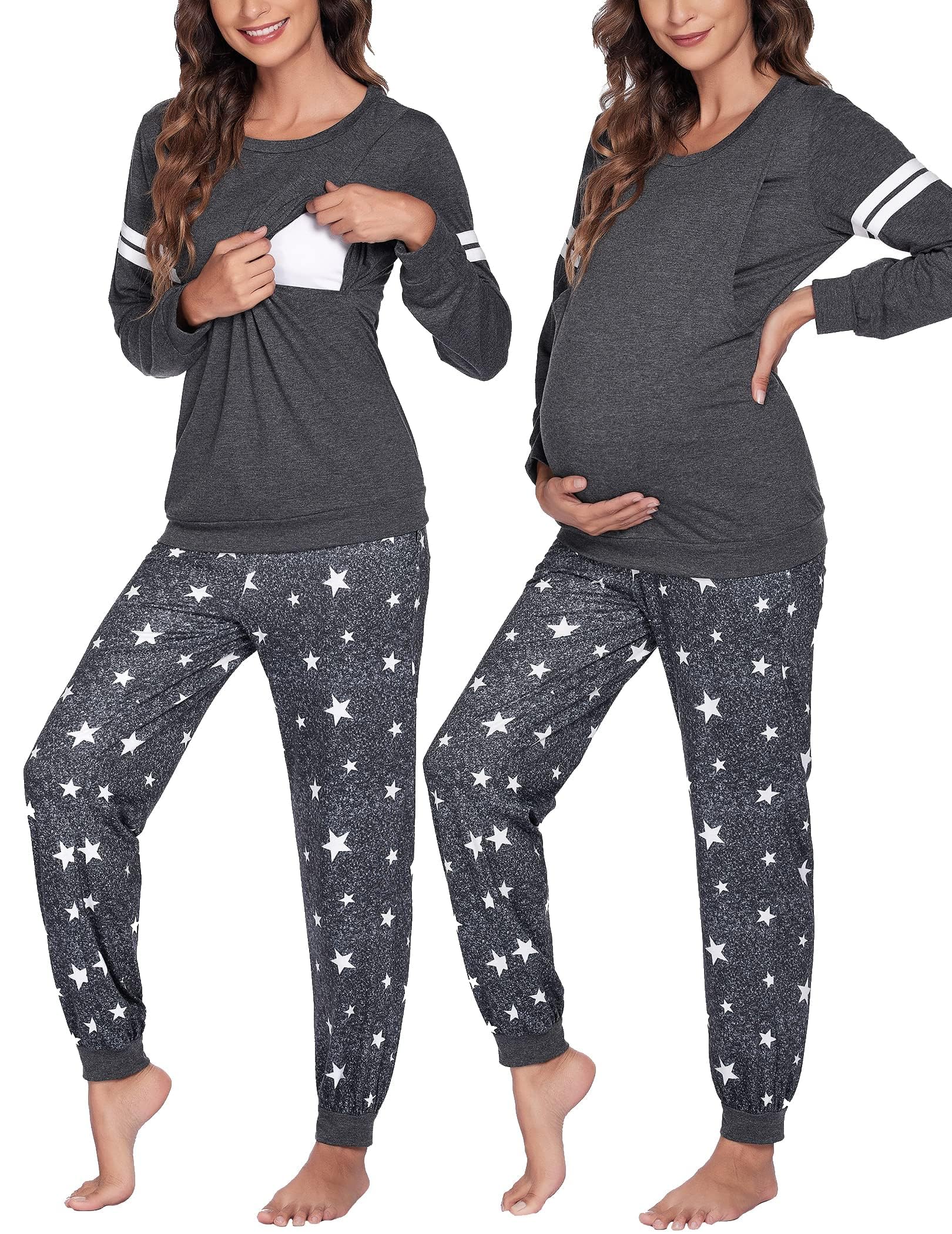 Ekouaer Women Breastfeeding Nursing Postpartum Clothes